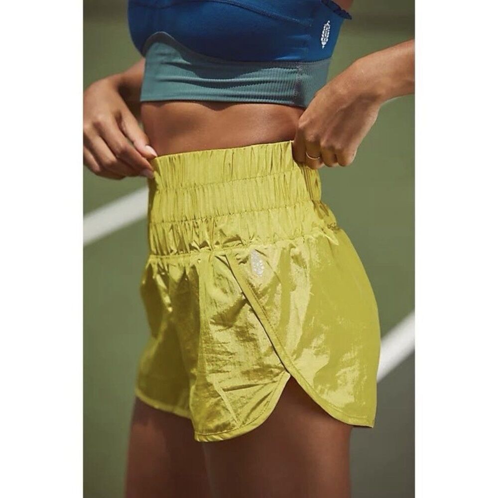 Free People Movement The Way Home Shorts in Sparkling Citrus Size Medium Running